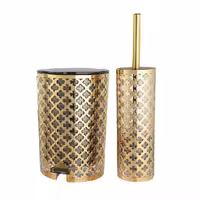 سطل و فرچه طرح گل لیمون