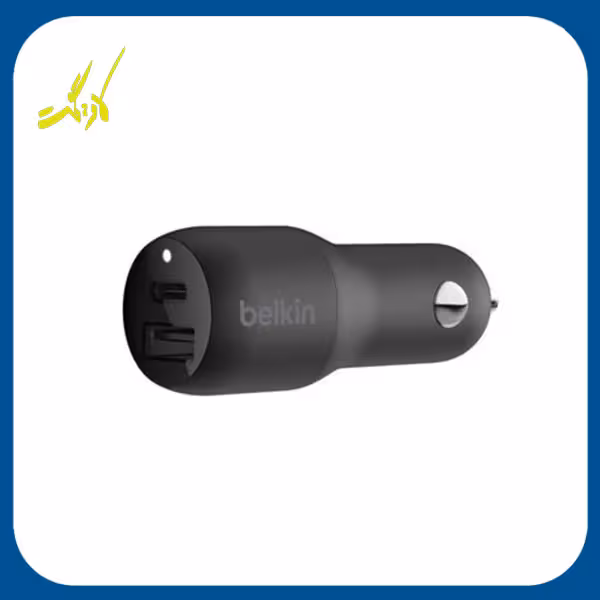 شارژر فندکی 30W بلکین مدل USB-C   USB-A