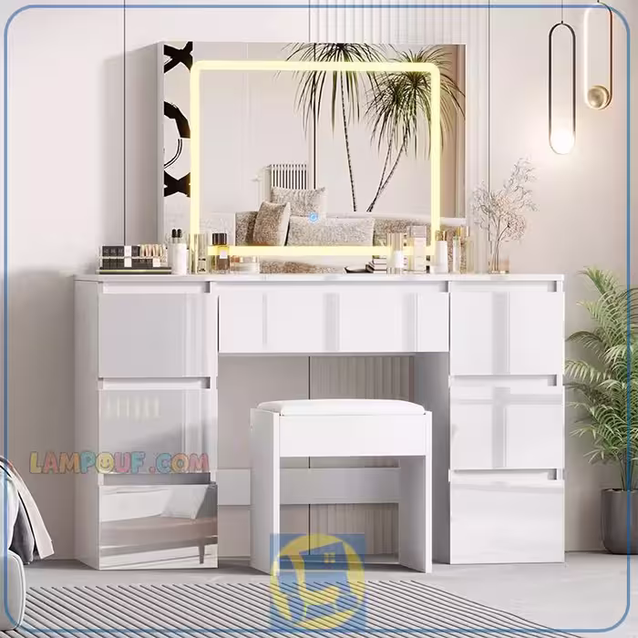 میز آرایش لامپ دار DJ747