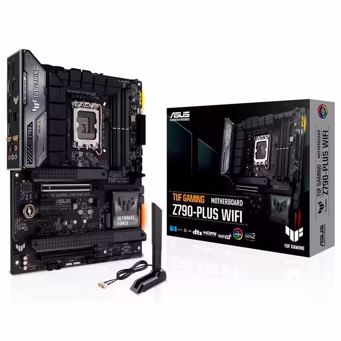مادربورد گیمینگ ایسوس سری TUF مدل Z790-Plus WIFI D4 با سوکت پردازنده LGA 1700