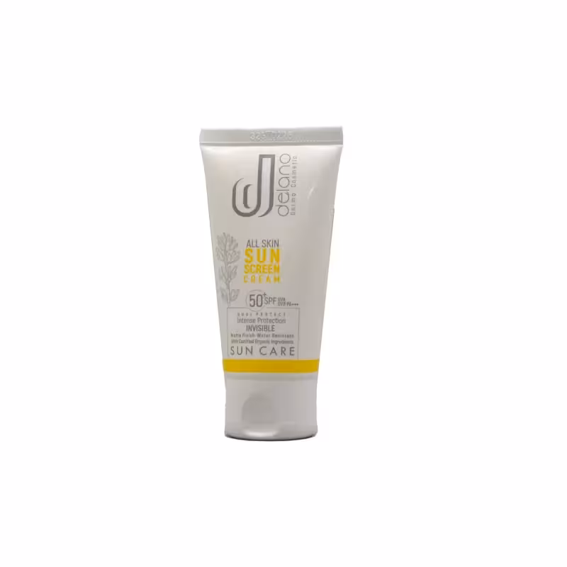 کرم ضد آفتاب بی رنگ دلانو برای انواع پوست 50میل  delano invisible sunscreen creamSPF 50