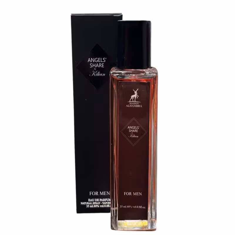 عطر جیبی مردانه الحمبرا مدل انجلز شیر حجم 35 میلی‌لیتر