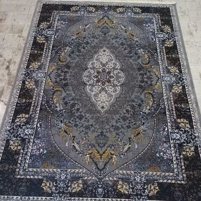 فرش ماشینی 12متری کاشان تراکم 700نقشه زیبای یاس(ارسال رایگان)