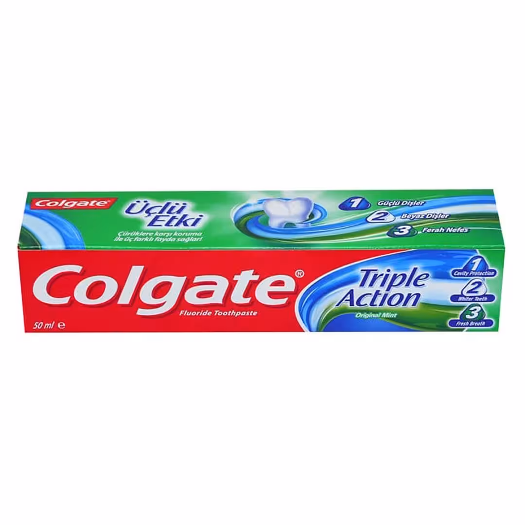 خمیردندان 3 کاره کلگیت 50 میل Colgate Triple Action | فروشگاه ارس ترک