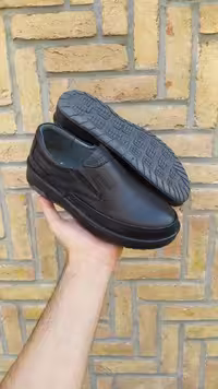 کفش مردانه طبی کلارک تمام چرم کد 2701 بدون بند
