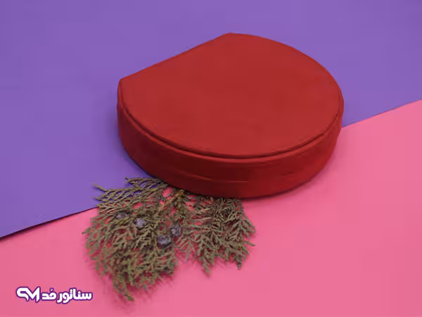 جعبه زیورآلات طرح نیم دایره قرمز B8041