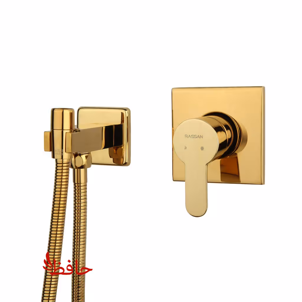 شیر توالت توکار راسان مدل ویوات فلت طلایی