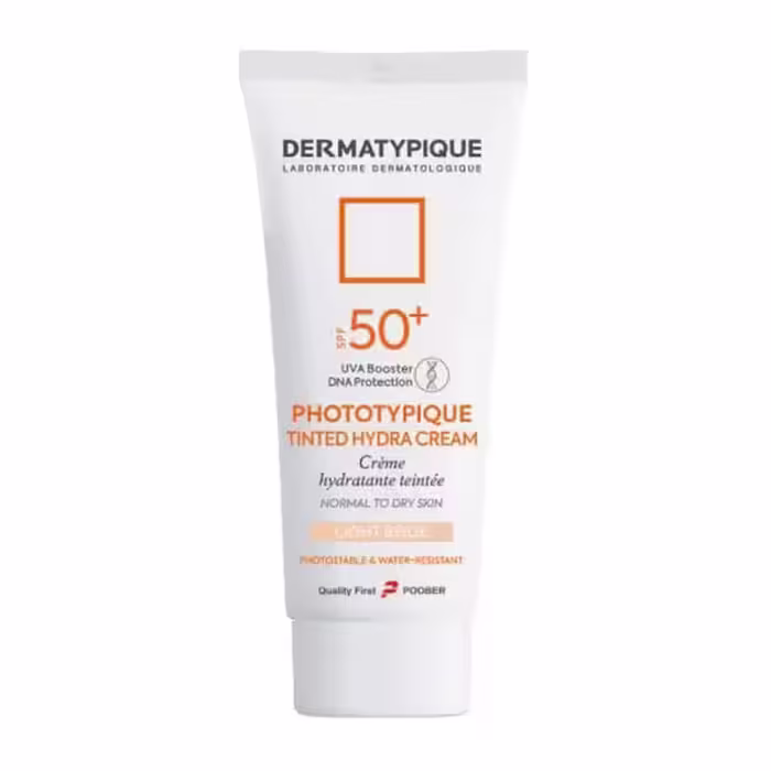 ضد آفتاب رنگی پوست خشک spf50  فتوتیپیک بژ روشن  درماتیپیک