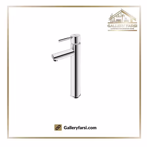 شیر روشویی پایه بلند مدل موناکوپلاس کروم