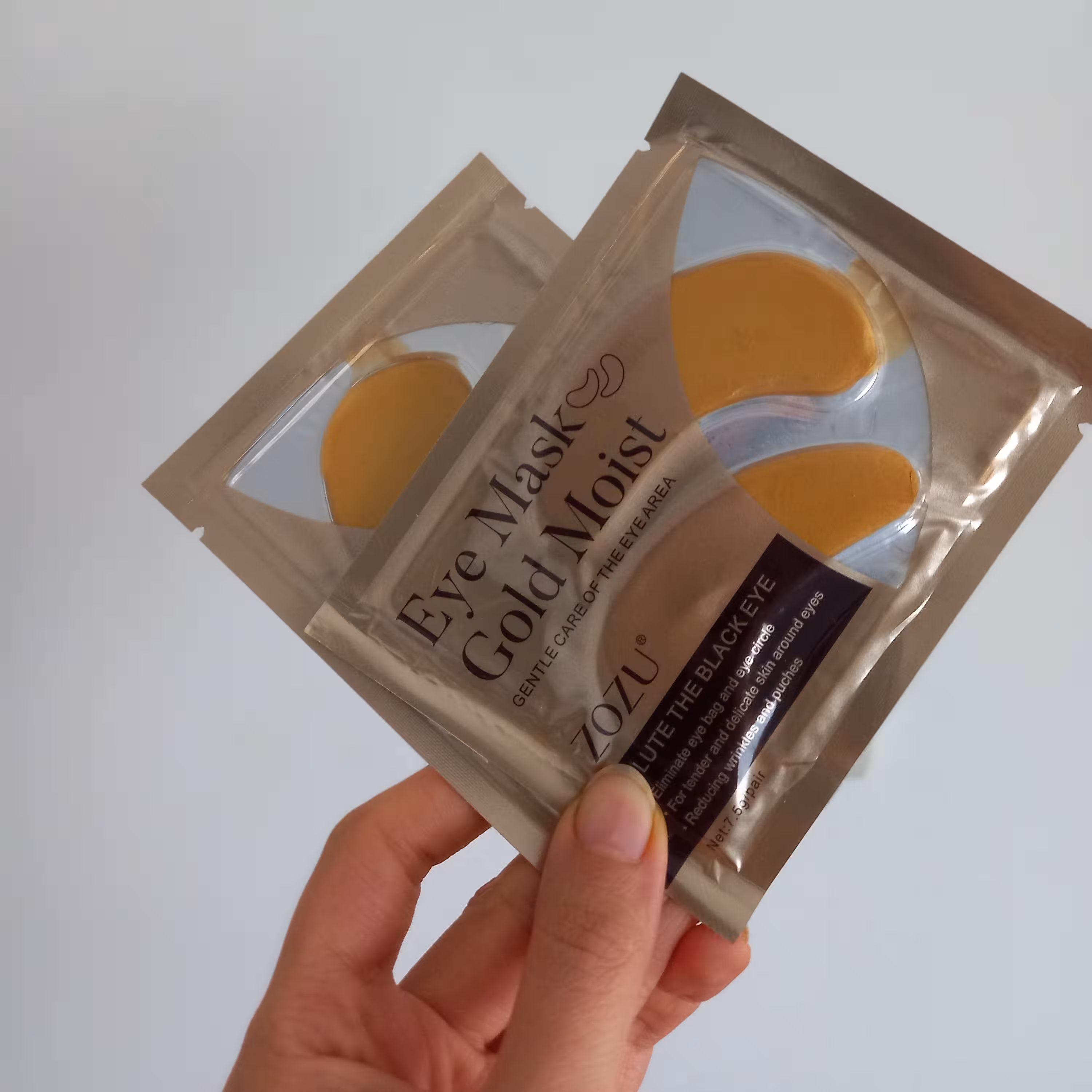 عمده آرایشی پک 2عددی ماسک دورچشم خاویار طلا