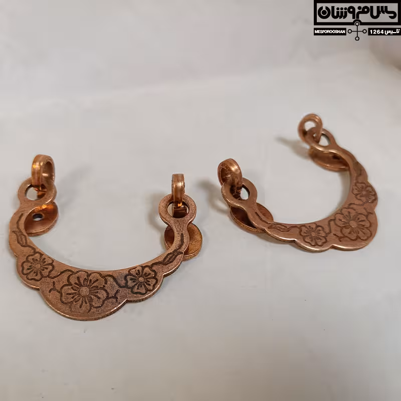 گوشواره خام ظروف مسی سایز 1 مدل تراز