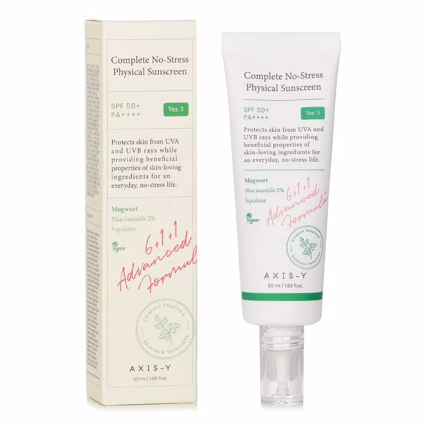 ضدآفتاب فیزیکی اکسیس وای | Axis-Y Complete No-Stress Physical Sunscreen 50 ml