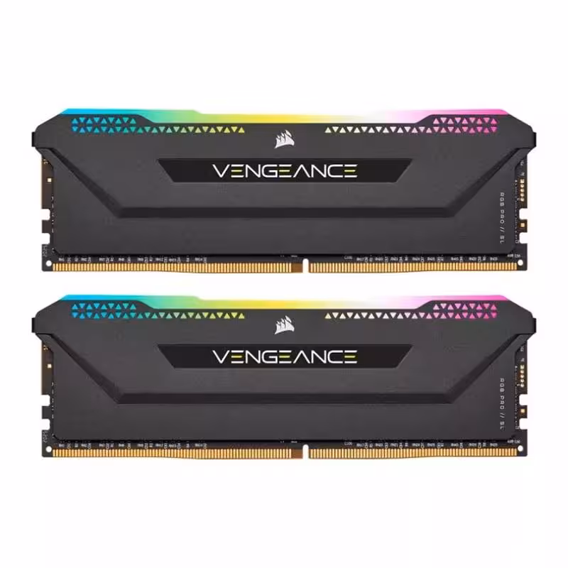 رم دسکتاپ DDR4 دو کاناله 3200 مگاهرتز کورسیر مدل VENGEANCE PRO SL RGB ظرفیت 32 گیگابایت