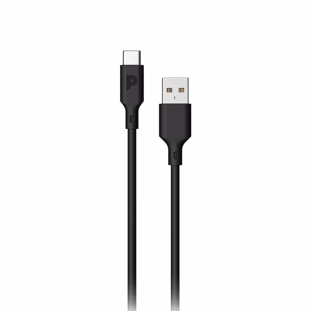 کابل یو اس بی به تایپ سی 3 آمپر فست شارژ پاورولوژی Powerology USB-A to Type-C Data Fast Charge Cable طول 1.2 متر