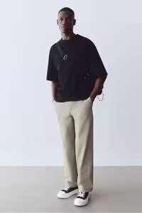 تی شرت مردانه T SHIRT OVERWHELL FIT اورجینال H&M