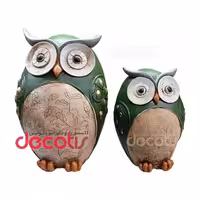 مجسمه جغد فانتزی مجموعه 2 عددی