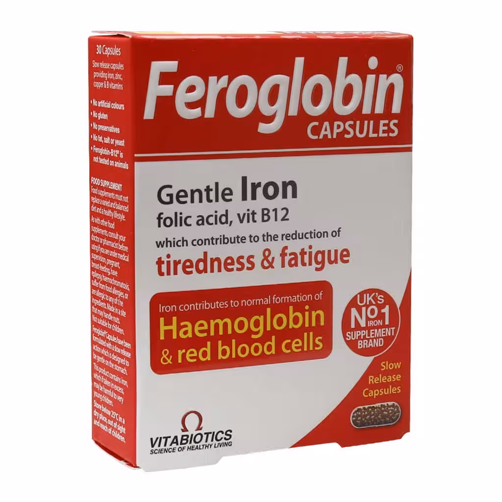 کپسول فروگلوبین30B12 عددی ویتابیوتیکس Vitabiotics