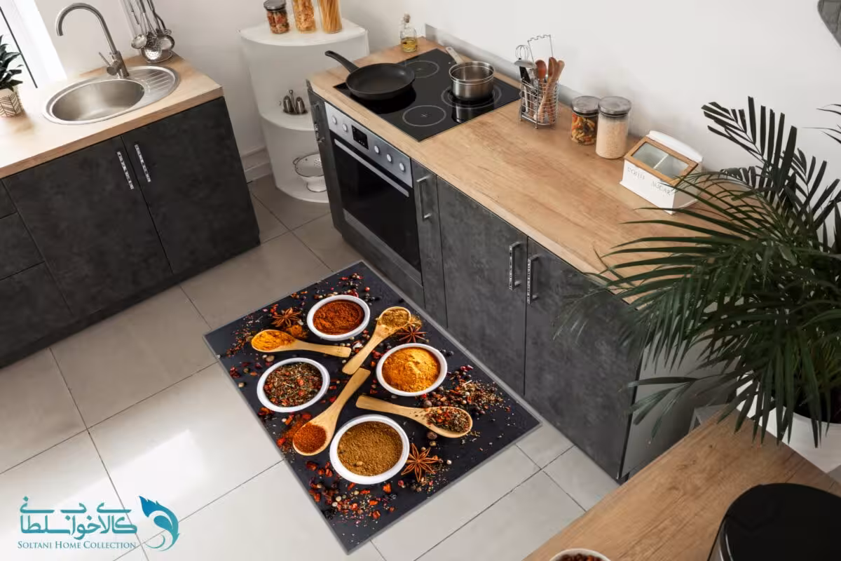 فرشینه آشپزخانه طرح ادویه کد FR1653