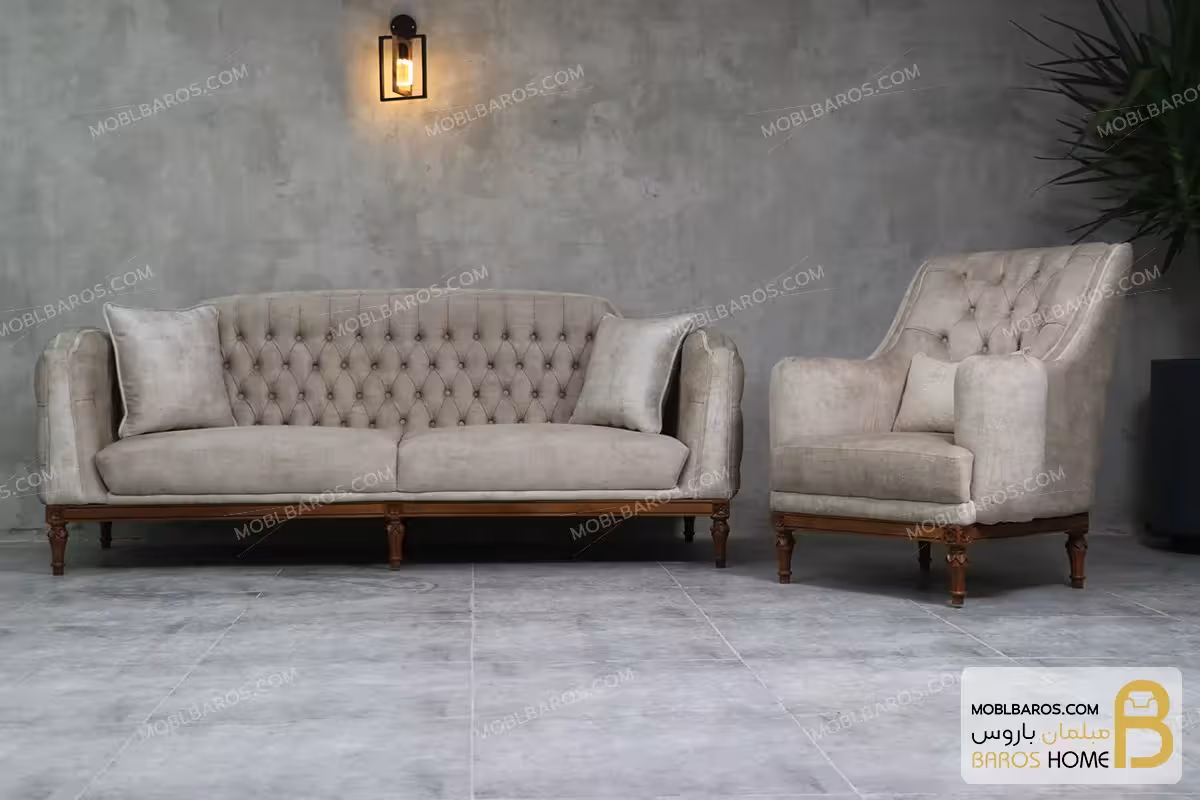 ست مبلمان نئوکلاسیک و راحتی کاریزما