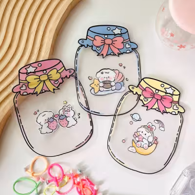 زیپ کیپ فانتزی پلاستیکی طرح خرگوشی