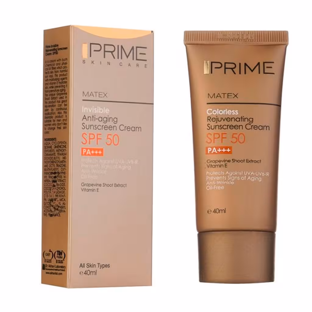 کرم ضد آفتاب جوان کننده پرایم SPF50 حجم 40 میلی لیتر | Prime Rejuvenating Sunscreen Cream SPF50