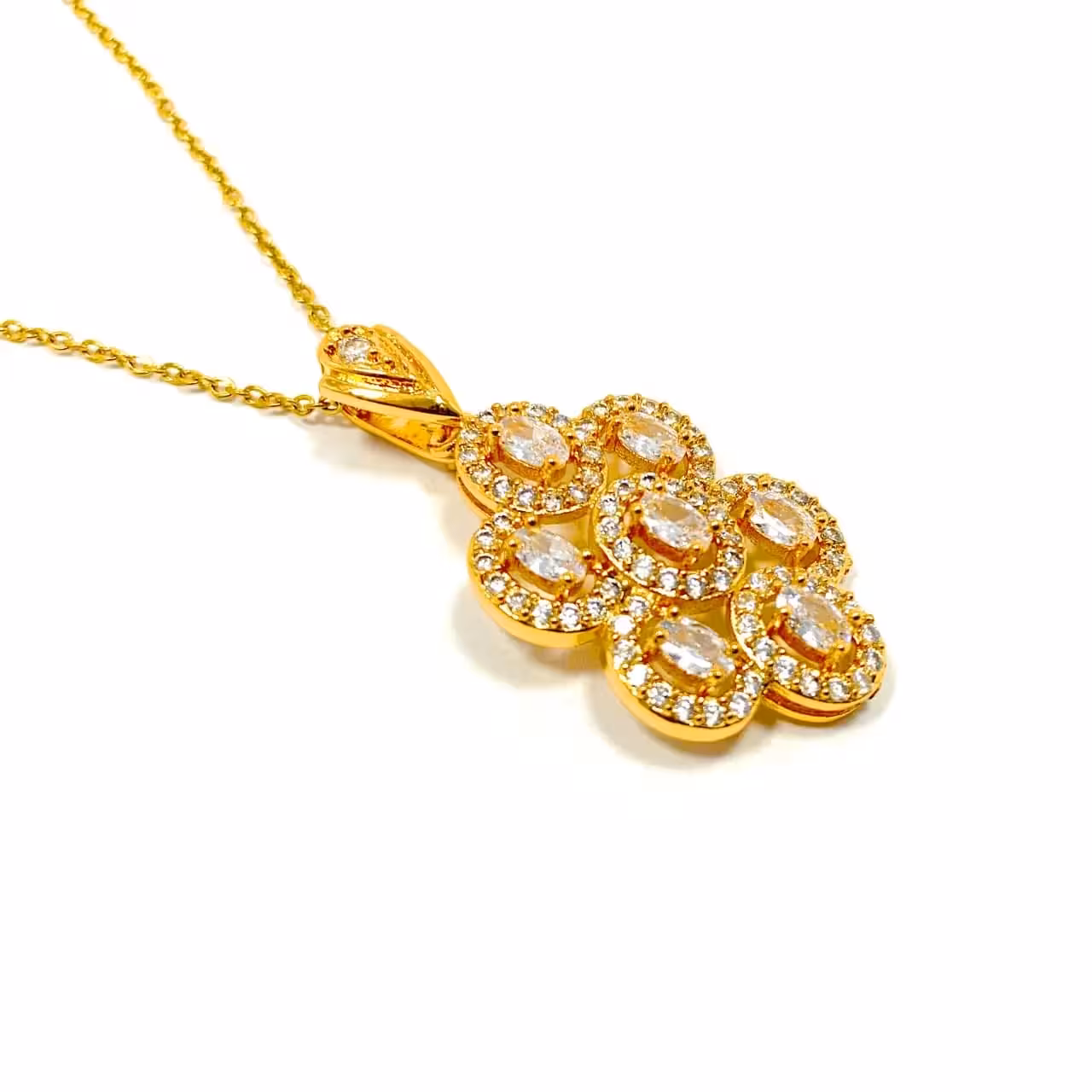 گردنبند زنانه نگین دار اتمی مدل310