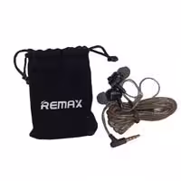 هدفون سیمدار میکروفن دار Remax بهمراه کیف کاور مشکی