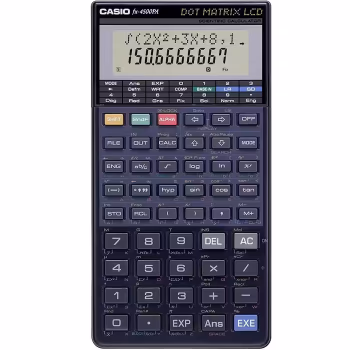 ماشین حساب مهندسی کاسیو مدل اف ایکس 4500 پی ای