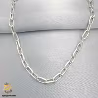 زنجیر نقره ایتالیایی مردانه دیپلمات مدل NSM N32