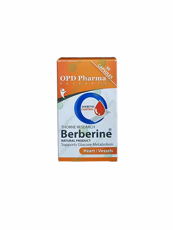 کپسول تورن ریسرچ بربرین او پی دی فارما 30 عدد – OPD Pharma Thorne Research Berberine 30 Capsules