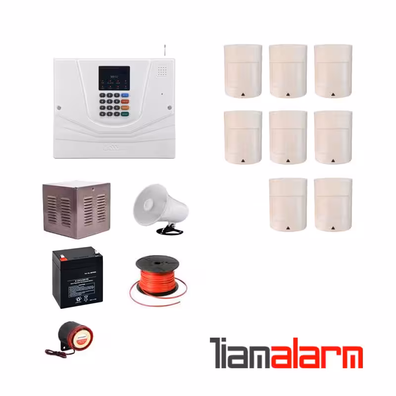 پکیج دزدگیر اماکن باسیم مدل مستر سیم کارتی و تلفنیM930PR8