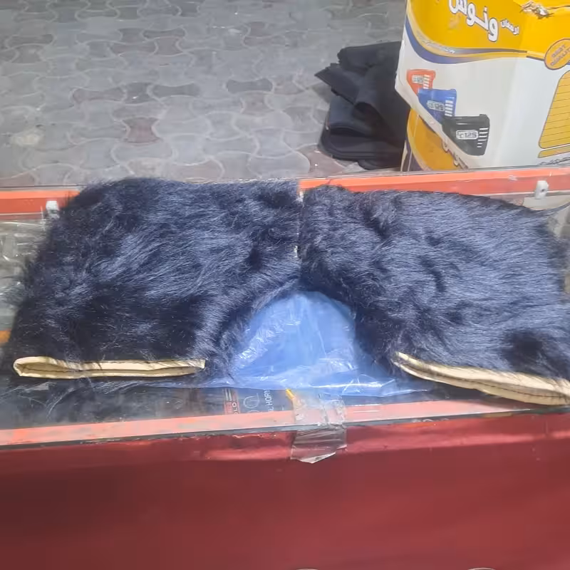 دستکش خزدار همراه با داخل چرمی | amazonchi