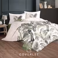 روتختی چهارفصل سبز کرم دونفره مدل Hena