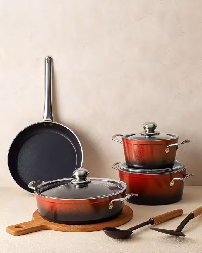 سرویس قابلمه 7 پارچه مادام کوکو مدل Titanium