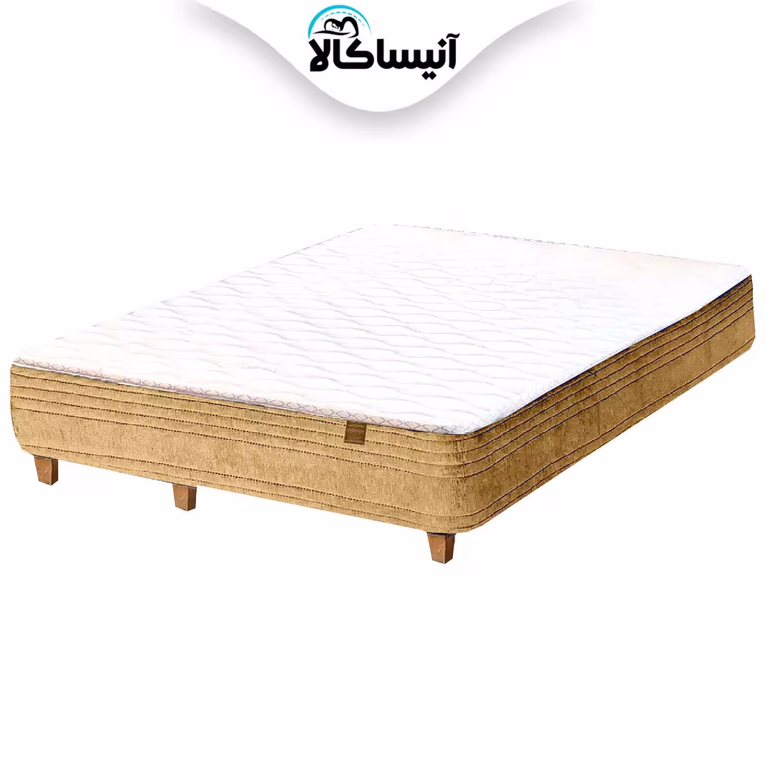 تخت خواب مدل باکس چوبی رویال دو نفره سایز 200×140 سانتی متر