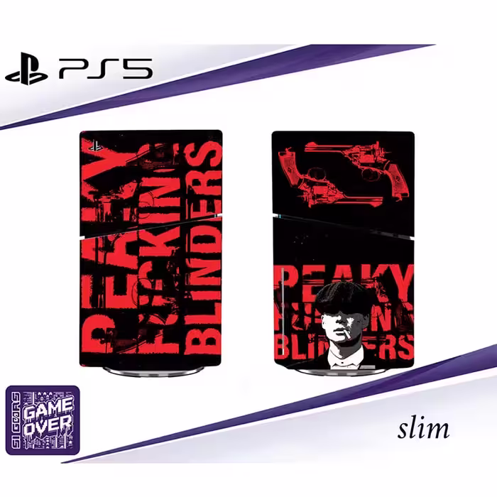 برچسب کنسول PS5 SLIM (GO) طرح Peaky Blinders