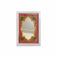 تابلو آینه ویترای صورتی 30 * 40