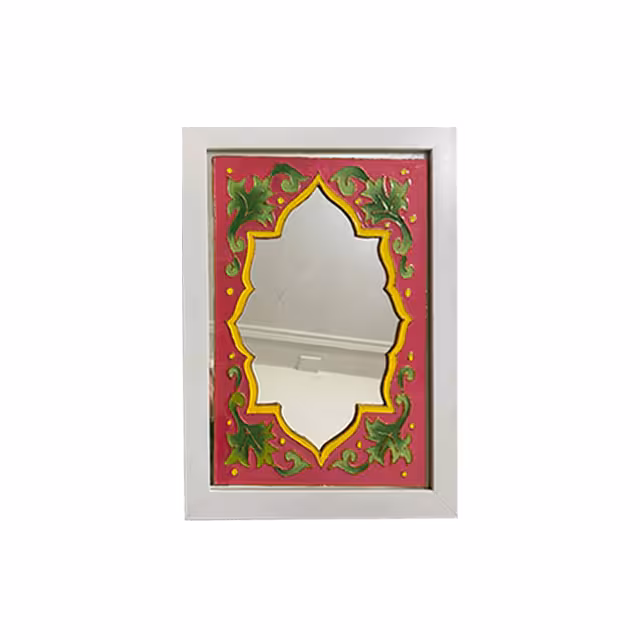 تابلو آینه ویترای صورتی 30 * 40