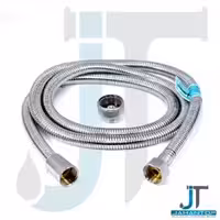 شیلنگ دوش فنری ریزبافت برنجی کروم براق استیل 304 کهن