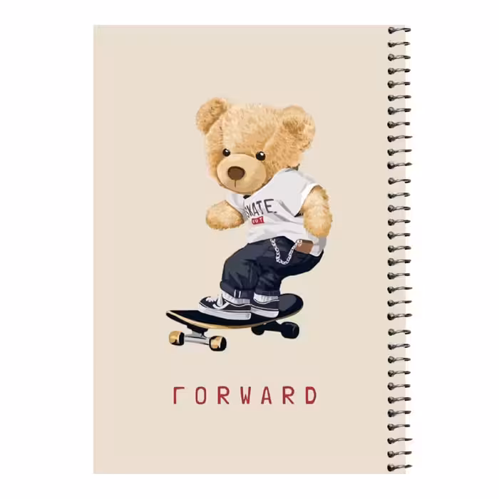دفتر مشق 80 برگ اس جی مدل تدی اسکیت