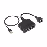 مبدل شبکه 1 به 3 RJ45 مدل Gigabit - ایپکی