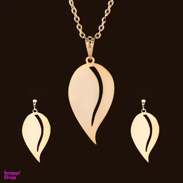 نیم ست طلا 18 عیار زنانه سانا گالری کد D10178