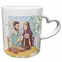 خرید ماگ-لیوان  دسته ساده  عاشقانه کد 302