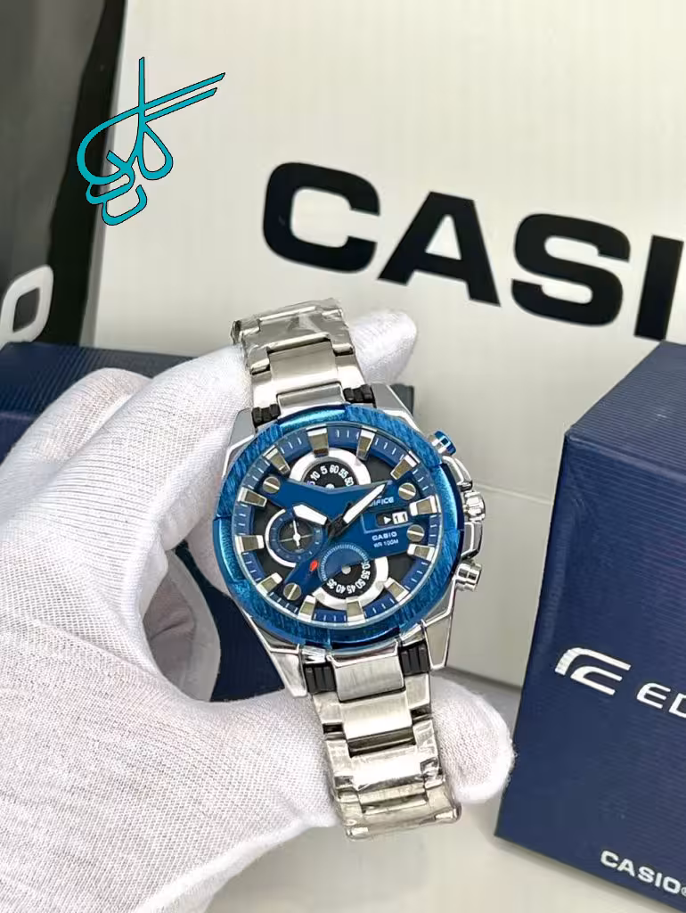 خرید ساعت مردانه کاسیو ادیفایس سه موتوره فعال (کرنوگراف) کیفیت عالی رنگ ثابت کد 1923875 - ردگل