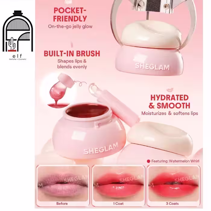 بالم لب ژله‌ای Hydra Jelly Pocket Lip Jam | آبرسانی و درخشش طبیعی لب‌ها
