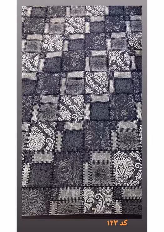 گلیم ماشینی 400 شانه آکرلیک کاشان(امکان پرداخت قسطی)-کد 123