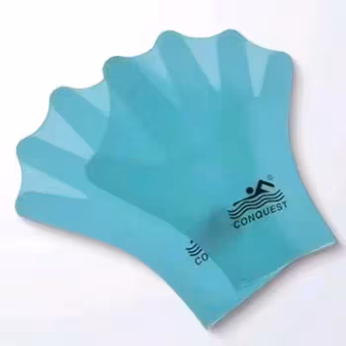 کفی شنا سیلیکونی بنددار بزرگ کانکوئست ( Qonquest ) آبی