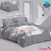 قیمت و خرید روتخت طرح طوسی سفید دونفره برند ترکاز کد 2094