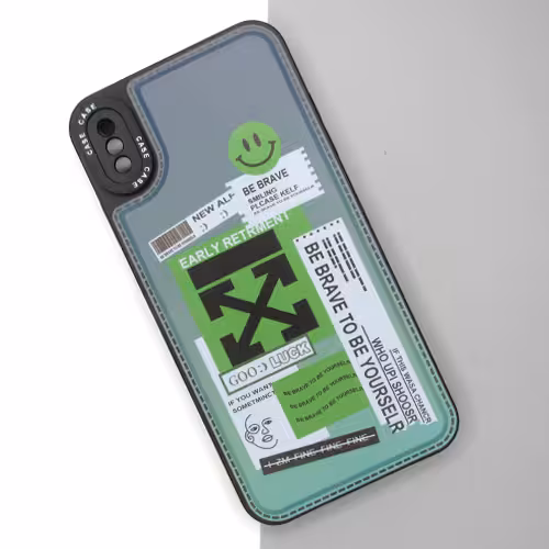 قاب ایفون Xs Max عکس دار پافر دار محافظ لنز دار iPhone Xs Max