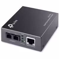 مبدل فیبر گیگابیت و تک حالته تی پی لینک مدل MC210CS، برای تبدیل سیگنال‌های فیبر نوری به اترنت.